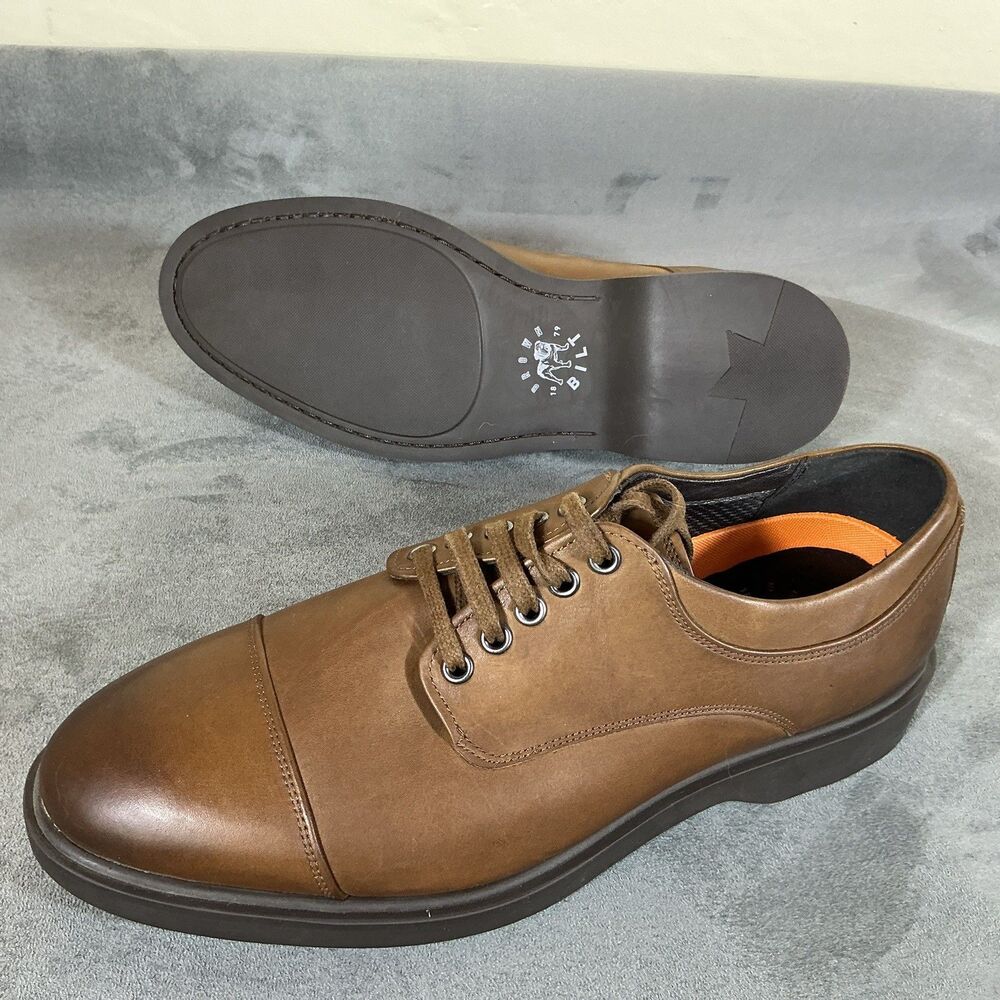 George Brown Bilt Mens Cap Toe Dress Shoes Sneakers 44 sz 10.5 M Brown Leather